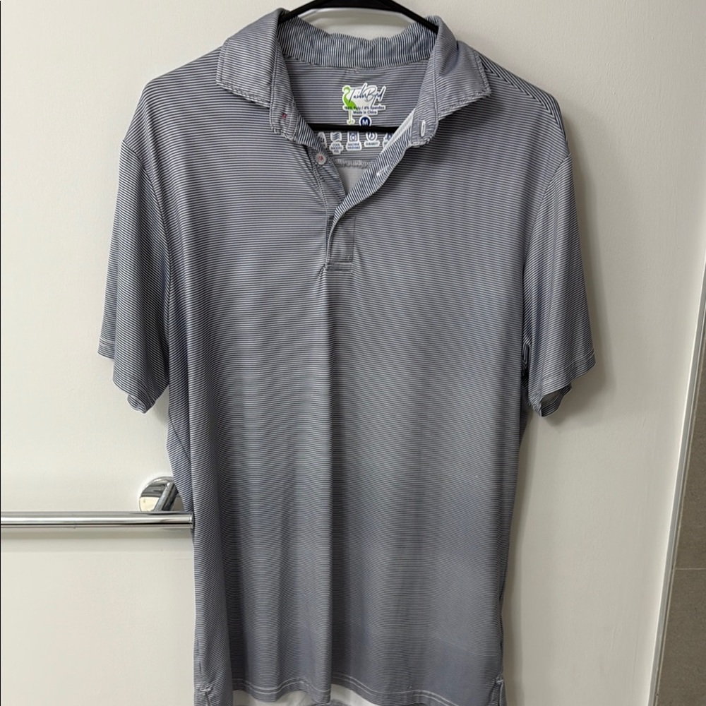 Tailorbyrd Gray Performance Polo Shirt